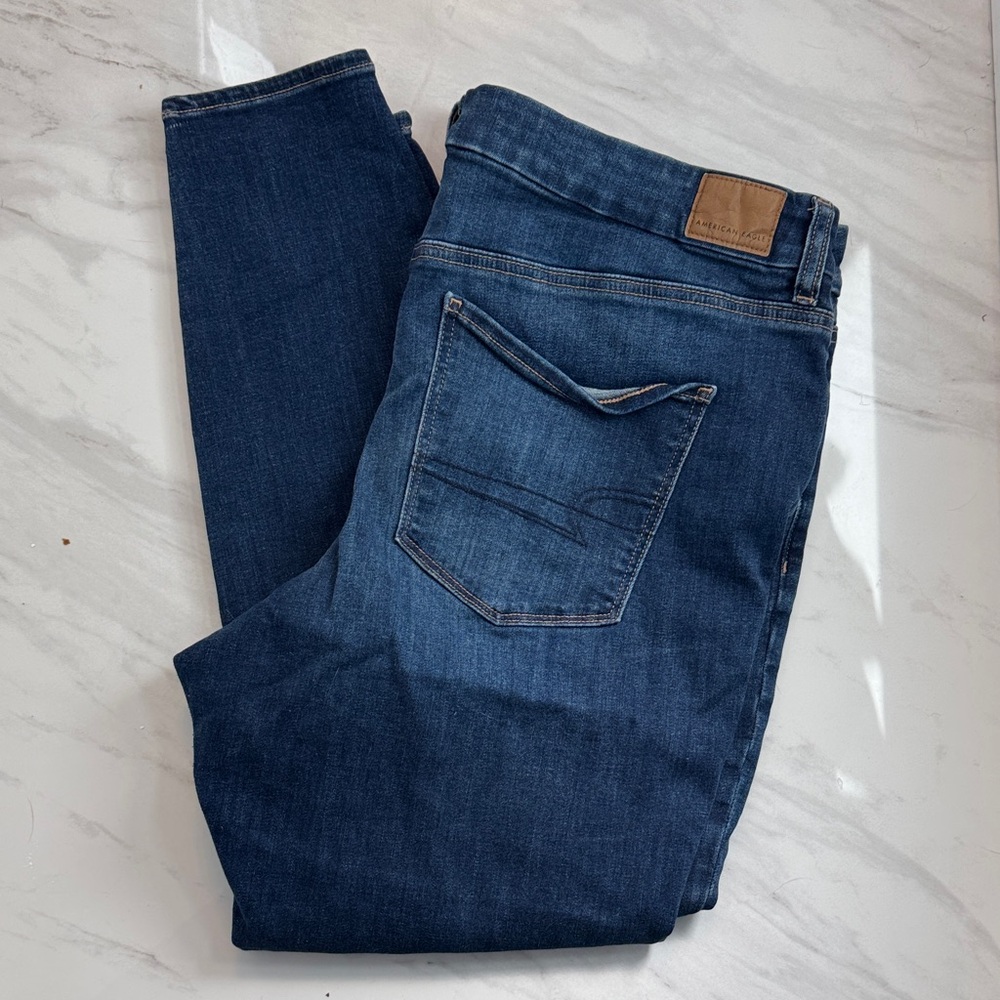 American Eagle Outfitters Deep Blue Slim Jeans